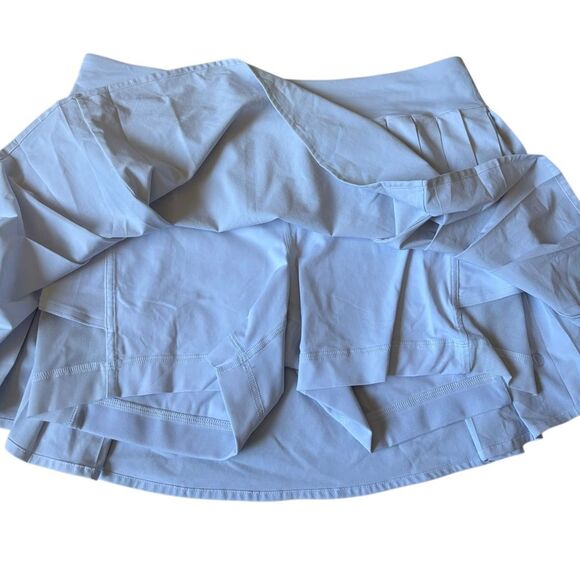 Lululemon Side Pleat High Rise Tennis White Skirt Skort size 10 White Athletic - Picture 12 of 12